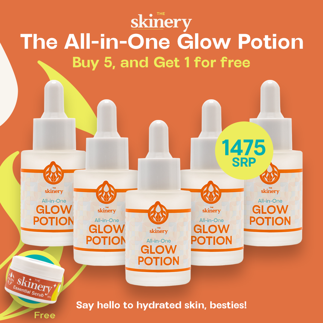 The Skinery All in One Glow Potion 30ml Bundle of 5, and Get 1 The Skinery Essential Scrub 300g for FREE
