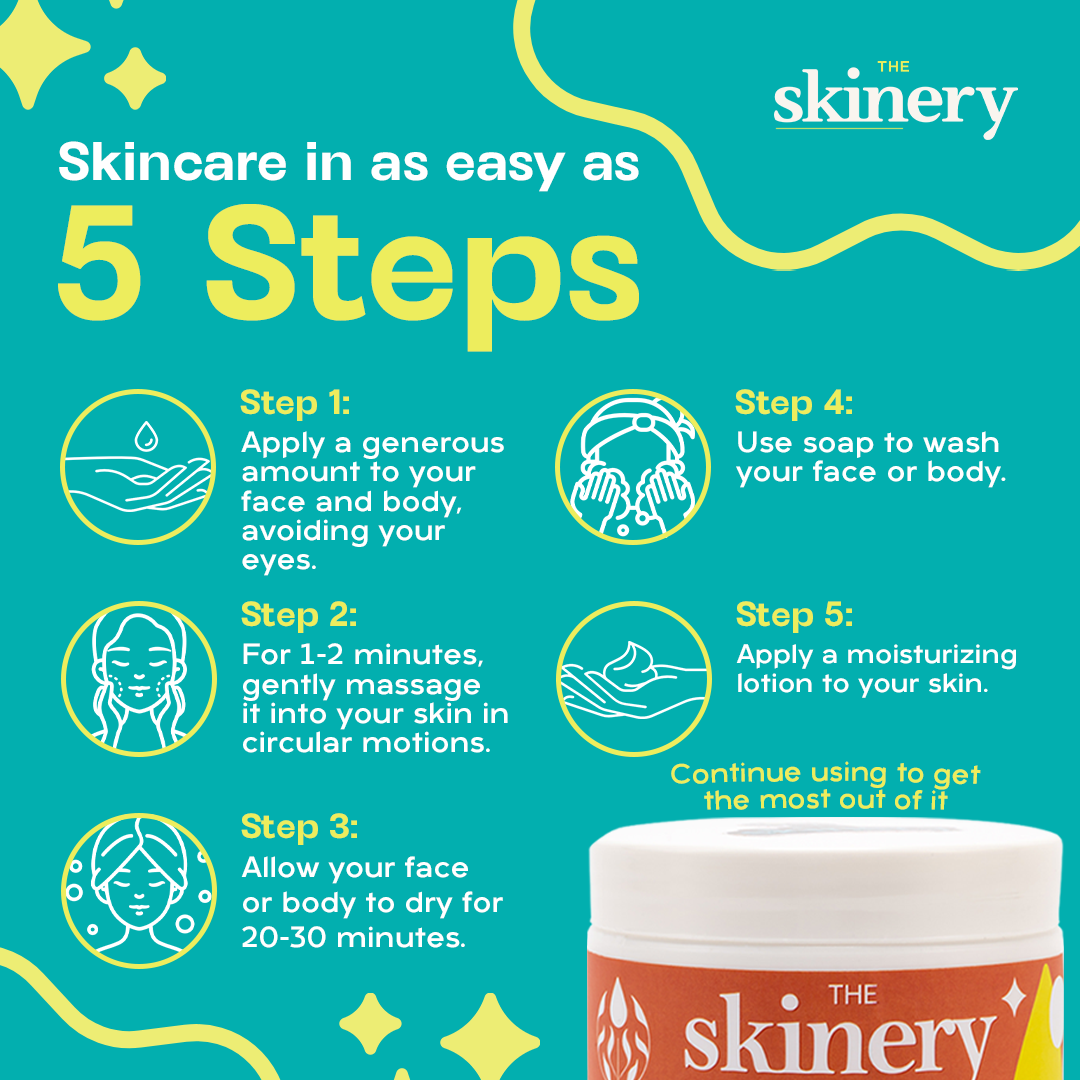 The Skinery Essential Scrub 300g Bundle of 4 and Get 1 The Skinery All in One Glow Potion 30ml for FREE
